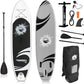 SereneLife Inflatable Stand Up Paddle Board with Premium SUP Accessories – Wide Stable Design with Non-Slip EVA Deck Pad for Adults and Youth of All Skill Levels