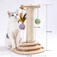 MEWOOFUN Cat Toy 2-Layer Turntable Cat Ball Toy with Feather,Kitten Toys Interactive Cat Toy with Eight Interactive Balls and Two Sisal Dangling Balls (Large)