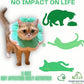 Adjustable Comfy Flower Style Elizabeth Collar for Cats Puppies Soft Recovery Cone Pet Protective Neck Collar (Green, Samll)