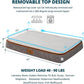 Memory Foam XL Dog Bed - 4” Thick Orthopedic Beds for Extra Large Dogs - Waterproof Dog Bed with Removable Washable Cover & Wrap-Around Zipper - Ultimate Comfort and Easy Maintenance