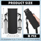 Rtteri 6 Pcs Neoprene Water Bottle Carrier Bag with Adjustable Shoulder Strap 32oz Insulator Water Bottle Cover Holder Cooler Sleeve for Stainless Steel/glass/plastic (Black)