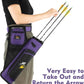 SUNYA Archery Hip Quiver for Arrows. Includes 3 Tubes Arrow Holder, Accessories Pockets and Waist Belt. Fit for Compound and Recurve Bow Practice.