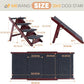 MEWANG Wooden Pet Stairs/Pet Steps - 3-in-1 Foldable Stairs & Ramp for Tall Beds and Cars - Portable Dog/Cat Ladder Up to 220 Pounds - for Small and Older Animals(Brown) (31.5" L x 17.2" W x 25.0" H)