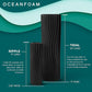 Oceanfoam Tidal Roller - Charcoal - Muscle Massage Foam Roller for Back Pain & Stretching - Firm and Ergonomic Wide Wave Textured - Yoga, Athletics, & Wellness - Full Size, 20" x 5"
