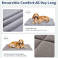 Made4Pets Dog Crate Pad Bed for Extra Large Dogs, Washable & Reversible, Anti-Slip Kennel Mat for Cozy Sleeping, Soft Fluffy Dog Bed for Indoor & Outdoor Use, 48"x30", Gray