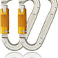 SOB Auto Locking Climbing Carabiner Clips,Heavy Duty Asymmetrical Carabiner Connector Used for Rappelling Gear Rescue Outdoor Projects Dog Leash