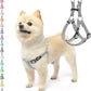 PUPTECK No Pull Dog Harness Soft Adjustable Basic Nylon Step in Puppy Vest Outdoor Walking with ID Tag, Grey, XS
