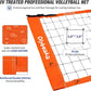 Portable Outdoor Volleyball Net Set System for Backyard Beach with Heavy Duty Poles, Durable Net, PU Volleyball & Pump, Carry Bag