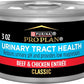 Purina Pro Plan Urinary Tract Health Beef and Chicken Entree Classic Cat Food - (Pack of 24) 3 oz. Pull-Top Cans
