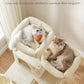 Feandrea Cat Tree, 66.1-Inch Large Cat Tower with 13 Scratching Posts, 2 Perches, 2 Caves, Basket, Hammock, Pompoms, Multi-Level Plush Cat Condo for Indoor Cats, Beige UPCT165M01