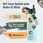 40 oz Insulated Water Bottle with Straw (Cold for 48 Hrs), Stainless Steel Triple Wall Vacuum Sports Water Jug, Leakproof Hydro Cup Flask with Paracord Handle & Straw Spout Lids & DIY Stickers