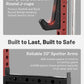 Mikolo Smith Machine, 2200lbs Squat Rack with LAT-Pull Down System & Cable Crossover Machine, Training Equipment with Leg Hold-Down Attachment