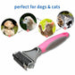 3-in 1 Dog & Cat Grooming Supplies- Self-cleaning Slicker Brush, Deshedding Rake Comb, And Finger Toothbrush For Dogs & Cats | Perfect For Pet Grooming Kit, Dematting And Dental Tool (pink)
