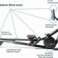 Hydrow Wave Rowing Machine with 16" HD Touchscreen & Speakers - Foldable | Live Home Workouts, Subscription Required