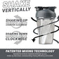 HELIMIX 1.5 Vortex Blender Shaker Bottle Holds Upto 20oz | No Blending Ball or Whisk | USA Made | Portable Pre Workout Whey Protein Drink Shaker Cup | Mixes Cocktails Smoothies Shakes | Top Rack Safe