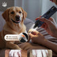Casfuy 6-Speed Dog Nail Grinder – 50%+ Boost Power Dog Nail Trimmers Quiet with Dust Cap & 2 LED Lights & 2000mAh Battery & 4.8V Motor Electric Pet Toenail File Tool for Large Medium Small Dogs Cats