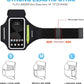 GUZACK Running Armband for iPhone 16 15 14 13 Pro Max, Galaxy S25 S24 S23 S22, with Card Slot & Key Pockets, Sports Arm Bands Phone Holder, Fit Up to 6.9 Inches Phone - Size L (Bigger Arm 14-17 in)