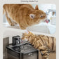 DownyPaws Battery Operated Cat Water Fountain, 84oz/2.5L Fursink Wireless Cat Waterer Fountain with Motion Sensor, BPA-Free, Black with 6 Filters