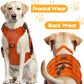 Heavy-Duty Tactical Dog Harness for Large Dogs, No Pull Adjustable Reflective Pet Vest with Molle System, K9 Military-Grade Control for Service Training, Outdoor & 10+ Breeds, Orange, Large