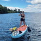 SUP Paddle - 3-Piece Adjustable Aluminium SUP Paddle with Glass Fiber Blade for Surfing, Floating, Water Sports