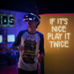 If It’s Nice Play It Twice Neon Sign Warm White Nice LED Light Up Sign for Wall Decor Dimmable USB Powered Letters Neon Light for Game Room Living Room Bar Decor
