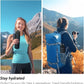 32oz Motivational Water Bottles with Time Marker & Fruit Strainer, Transparent Gradient Color Water Bottle with Times to Drink, Leakproof & BPA Free, Reusable Bottle with Strap (No Straw)