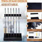 Leinuosen Hockey Stick Holder Wall Mounted and Vertical 2 in 1 Wooden Ice Hockey Rack Organizer Storage and Display Large Capacity Organizer Holds up to Sticks for Player Gifts