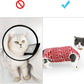 Cat Professional Recovery Suit for Abdominal Wounds or Skin Diseases, E-Collar Alternative for Cats and Dogs, After Surgery Wear, Pajama Suit (S, Christmas Red)