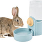 Hanging Automatic Rabbit Water Dispenser, Auto Dog Kennel Water Dispenser 35OZ Gravity Bunny Feeder, Dog Cage & Crate Waterer for Rabbit Guinea Pig Hedgehog Ferret Kitty Puppy