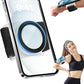 TOPGO Magnetic Running Phone Holder for iPhone, HD Mirror & Extendable Anti-Drop Rope for Gym/Yoga, 360° Rotatable Wrist Phone Holder, Fits iPhone 16 Pro & Android (Black, 2 Straps)