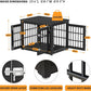 26 Inch Heavy Duty Dog Crate Furniture for Small Dogs, Decorative Pet House End Table, Wooden Cage Kennel Furniture Indoor, Black