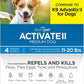 TevraPet Activate II Flea and Tick Prevention for Dogs | 4 Count | Medium Dogs 11-20 lbs | Topical Drops | 4 Months Flea Treatment