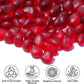 Sea Glass Stones - 2.9LB/46.4oz Red Frosted Glass Pebbles Gemstones - Perfect for Aquarium Rocks, Fish Tank Gravel, Vase Fillers, Seaglass DIY Crafts, and Home Decor