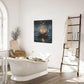 Zen Lotus Canvas Wall Art Mystical Lotus Bloom in Water Aesthetic Pictures Wall Decor Modern Meditation Spiritual Painting Print Framed Artwork Decorations Gifts for Yoga Spa Room Bathroom 20"x24"