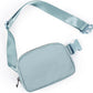 ODODOS Unisex Mini Belt Bag with Adjustable Strap Small Fanny Pack for Workout Running Traveling Hiking, Stone Blue