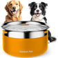 Gardner Pet Dog Bowls 1 Gallon (3.85L) Stainless Steel No Spill Dog Water Bowl, Slow Water Feeder Metal Bowls, Spill Proof Water Dispenser for Large Dogs, Promotes Healthy Hydration