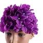 WINOMO Fashionable Swim Cap Floral Petal Stylish Swimming Hat Bathing Caps Size L for Women