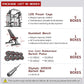 Power Cage,1600lbs Multi-Function Power Rack with Adjustable Cable Crossover System and More Training Attachment, Weight Cage for Home Gym