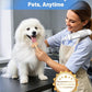 Hands-Free Dog Hair Dryer – Low Noise Pet Grooming Blower for Small & Medium Dogs Cats, Fast Drying, Adjustable Heat & Speed, Portable (Gray)