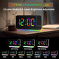 Projection Alarm Clock for Bedroom Ceiling,RGB Digital Clocks with 10 Colors RGB Night Light,Loud Alarm Clock for Heavy Sleepers,USB C Charger Port,Snooze,12/24H,Auto Dimming