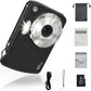 Digital Camera, Kids Cameras for 50MP FHD 1080P, Digital Point and Shoot Camera with 16X Zoom Anti Shake, Compact Small Cameras Gift for Boys Girls Kids, Black
