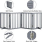 Dog Gates for Doorways 74-Inch Wide Freestanding Pet Gates for Dogs 24-inch Tall Dog Gates Indoor Stair House