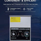 CREWORKS Ultrasonic Cleaner with Heater & Timer, 1/2 Gallon Stainless Steel 60W Ultrasonic Cleaning Machine with Degas & Gentle, 2L Sonic Machine for Professional Jewelry Watch Glasses Cleaning