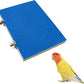 7.9×5.9 Inches Large Bird Perch Stand Platform, Natural Wooden Bird Cage Accessories, Bird Stand Perch with Rough Quartz Sand Surface for Parrot, Parakeet, Budgies, Cockatiel, Rats
