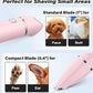 Casfuy Cordless Dog Paw Trimmer - Low Noise Small Dog Clippers with Double Blades USB Rechargeable Grooming Clipper for Dogs Cats and Small Pets for Trimming Hair Around Paws, Eyes, Ears, Face, Rump