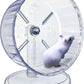 Silent Hamster Wheel, Super-Silent Hamster Exercise Wheels Accessories, Quiet Running Wheels, Adjustable Stand for Hamsters Mice Or Other Small Animals (White, Ф 8.3 inch)