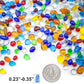 Keedolla 3 LB Glass Fish Tank Gravel Aquarium Fish Tank Stones, Betta Fish Bowl Rocks Gems Marbles Pebbles Gravel for Aquarium, Fish Tank, Vase Fillers, Succulent Plants Decor - Rainbow