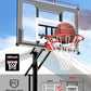 Basketball Hoop Outdoor with 45 Inch Shatterproof Backboard, Portable Basketball Goal System 4.8-10ft Height Adjustable for Kids, Youth, Adults, Backyard/Driveway/Indoor