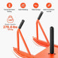 VEVOR Weight Sled, Steel Power Sled, Fitness Strength Training Sleds for Athletic Exercise Speed Improvement, Workout Fitness Equipment with Handle, Compatible with 1/2 in Weight Plates, Orange