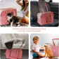 Dog Carriers for Small Dogs, Soft Sided Folding Small Dog Carrier for Dogs Medium Cats Puppies up to 13 Lbs, Washable Breathable Puppy Carrie Carrier for Outdoor Travel (Small Pink)